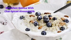 quinoa with chia spiced almond milk