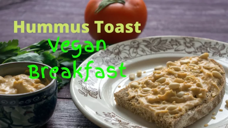 Hummus Toast vegan breakfast