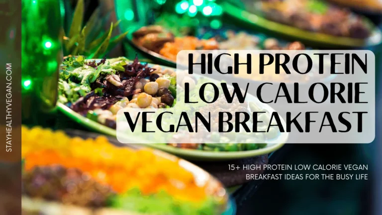 high protein low calorie vegan breakfast