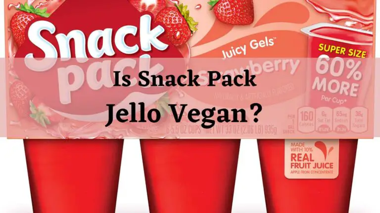 Is Snack Pack Jello Vegan