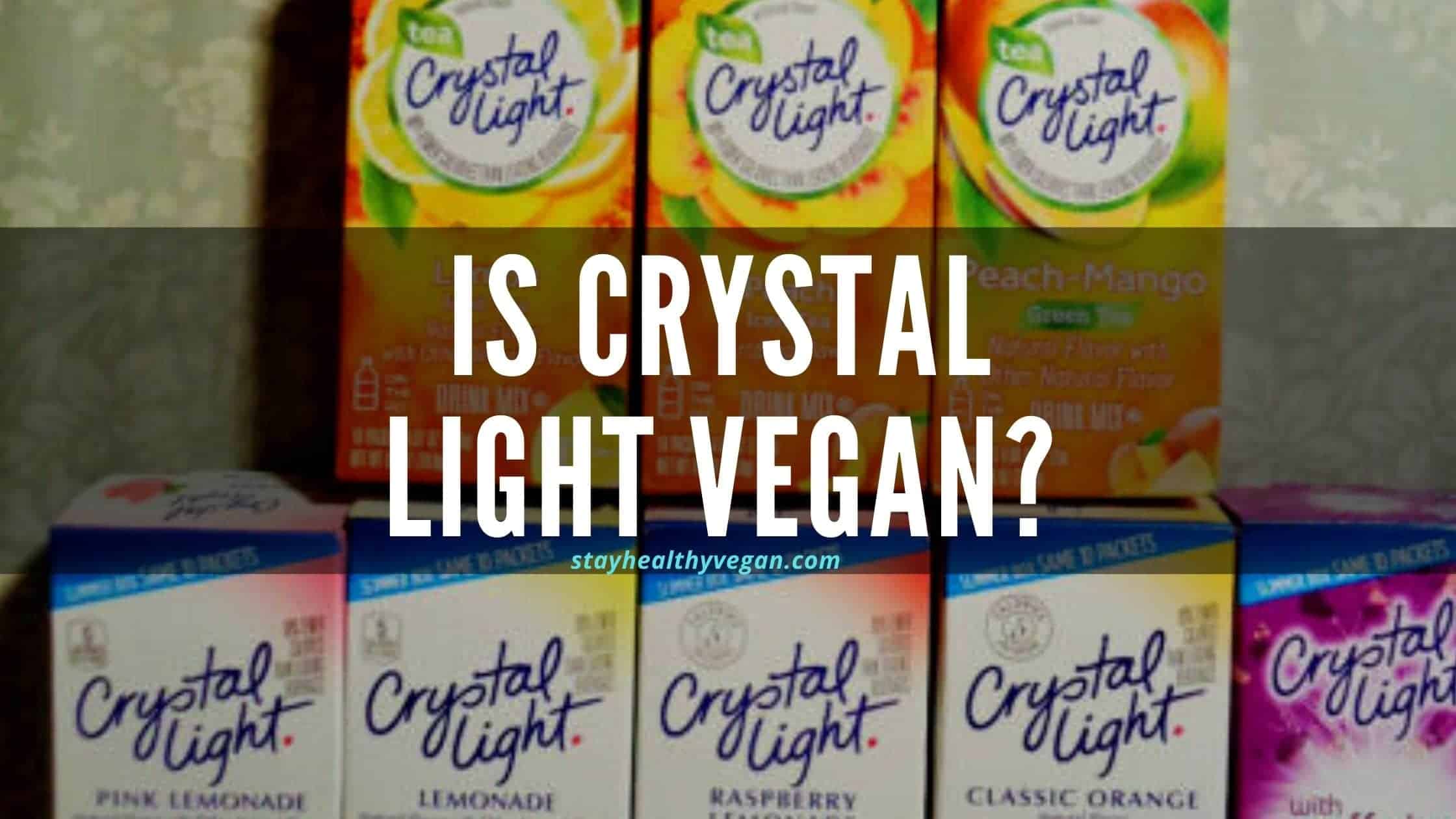 Is Crystal Light vegan