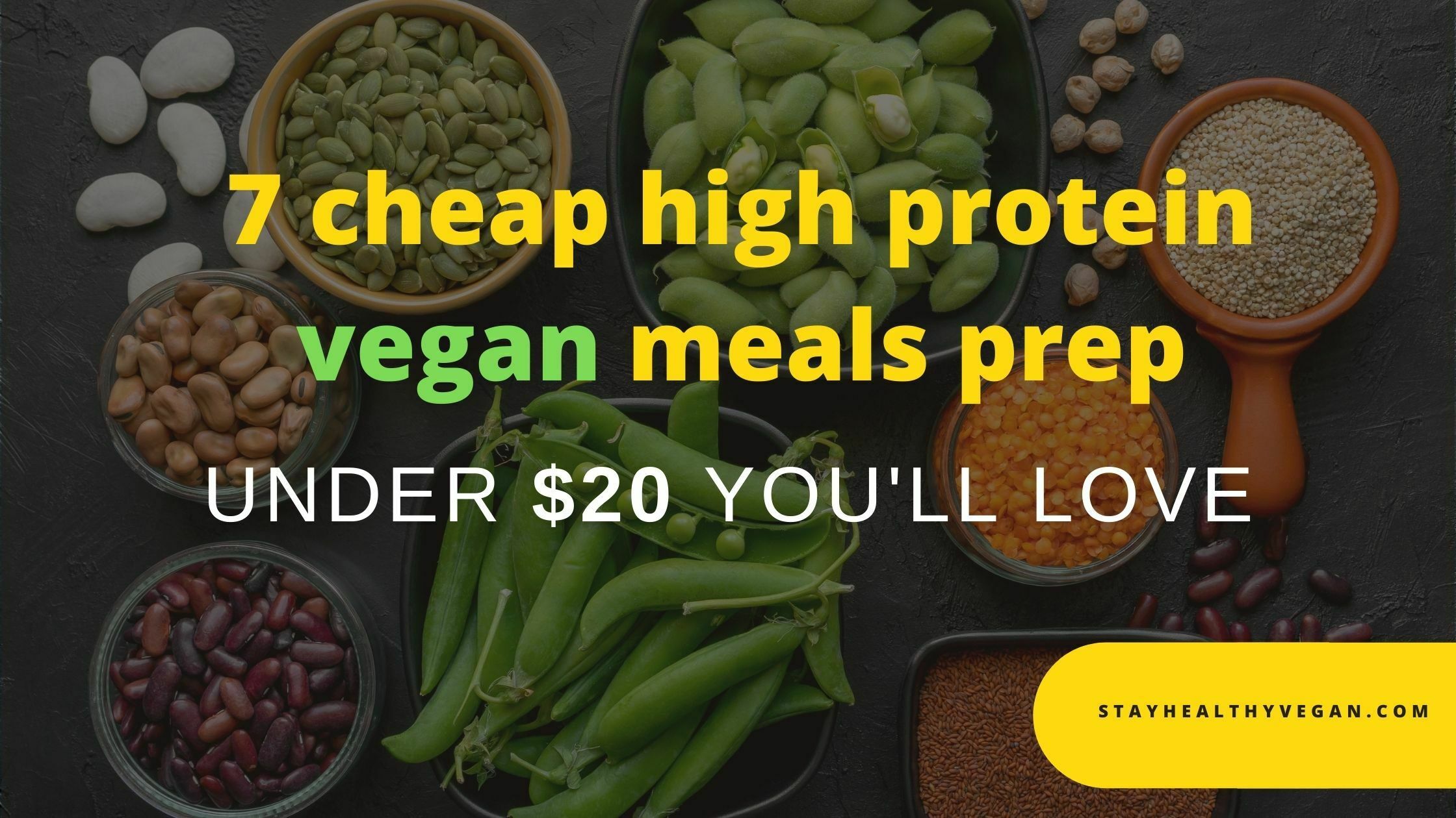 cheap high protein vegan meals