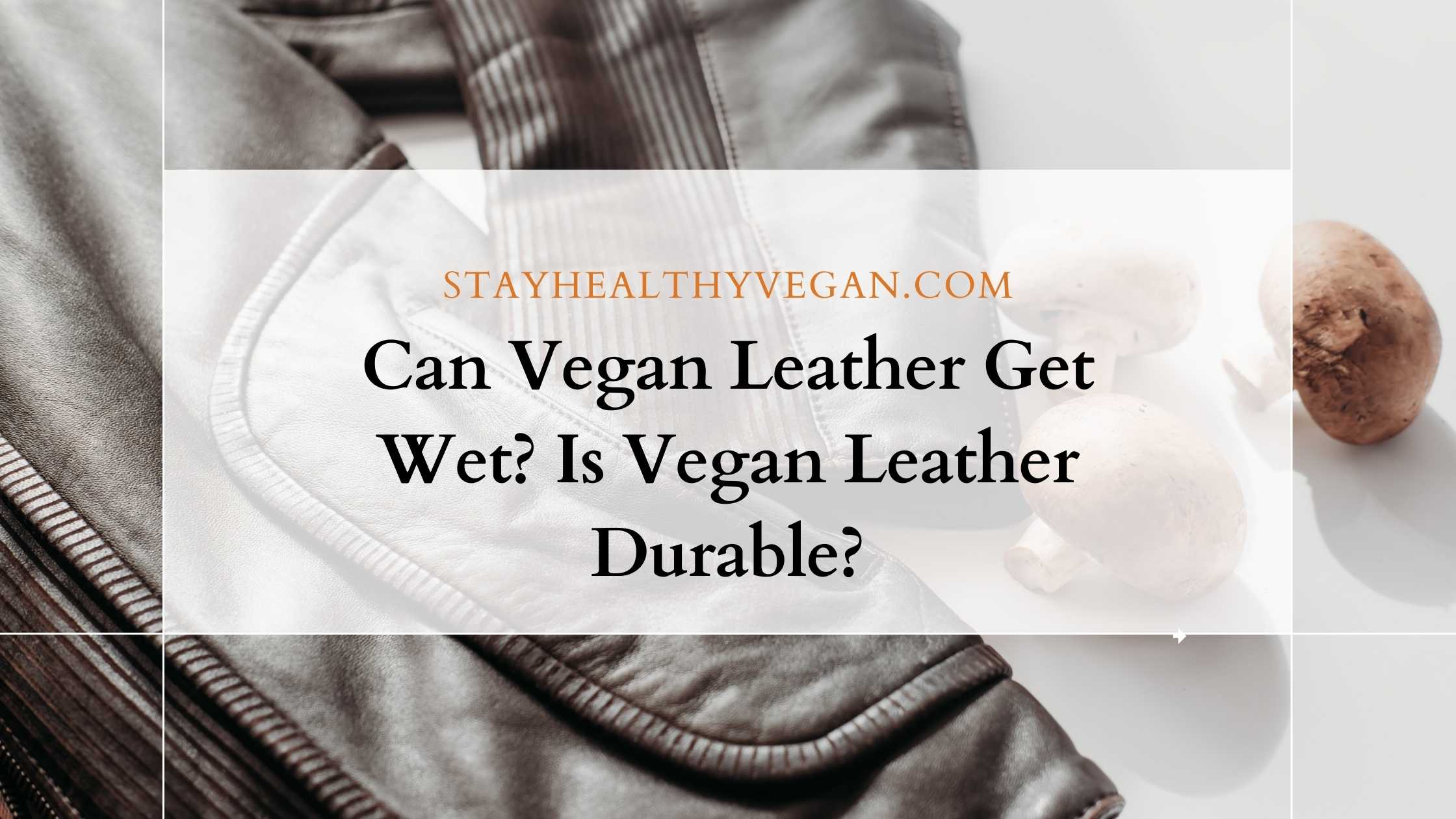 Can Vegan Leather Get Wet