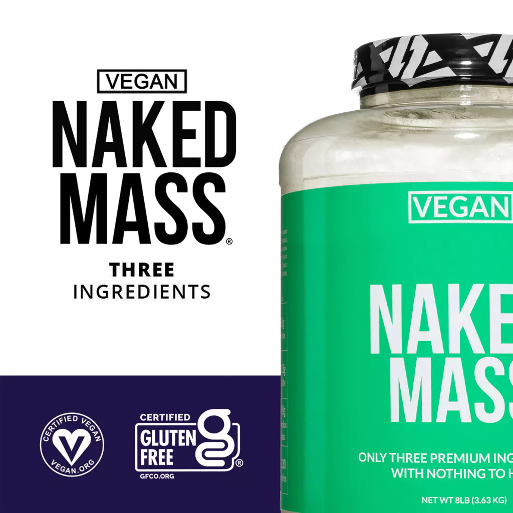 Vegan Weight Gainer Supplement naked vegan mass