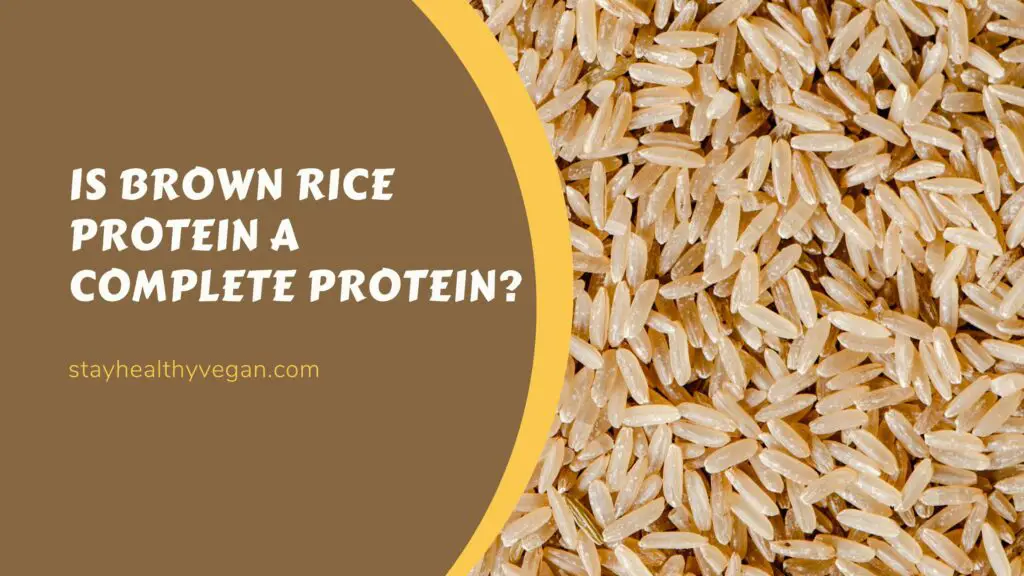 Is Brown Rice Protein a Complete Protein