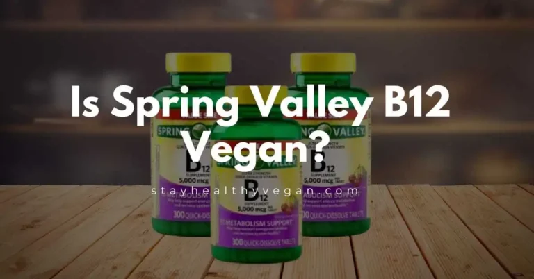 Is Spring Valley B12 Vegan