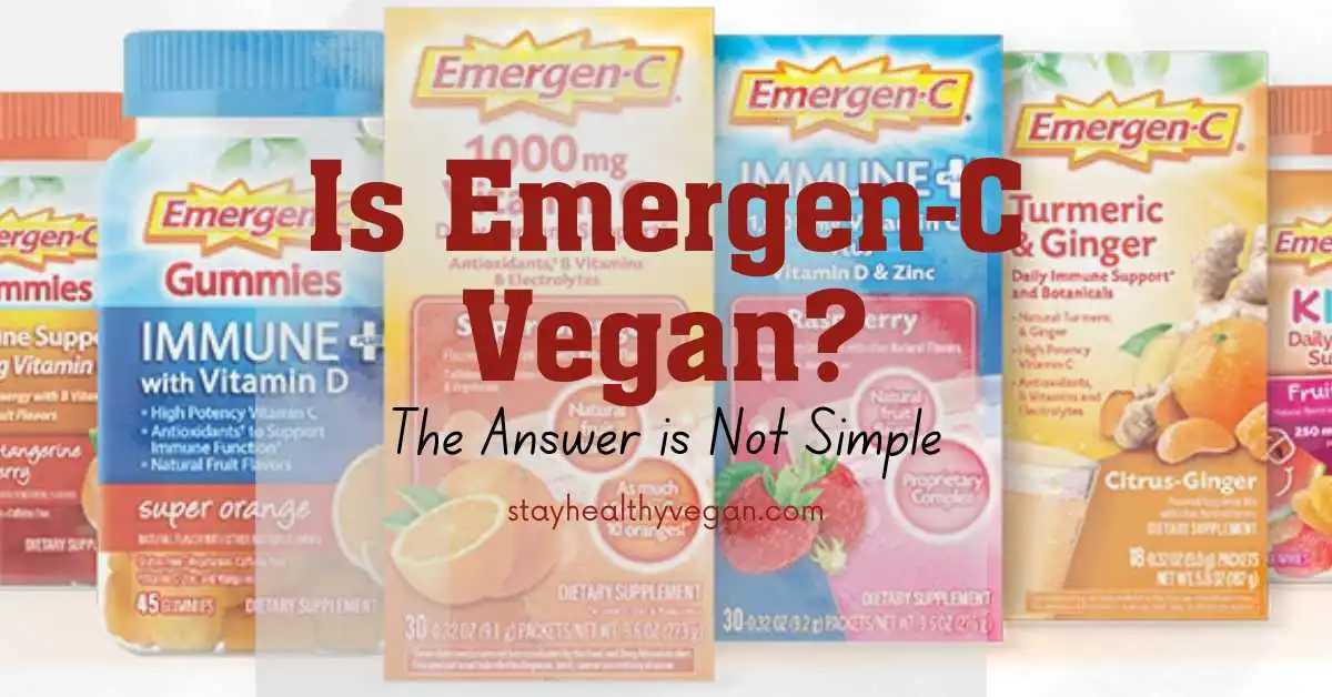 Is Emergen-C Vegan